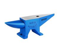 VEVOR Single Horn Anvil Cast Steel Anvil Blacksmith for Sale Forge Steel Tools with Round and Square Hole and Equipment Anvil Rugged Blacksmith Jewele