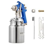 VEVOR Siphon Feed Spray Gun, High Atomization Air Paint Spray Gun, 1000cc Automotive Paint Sprayer with 1.8 mm Nozzle, Adjustable Flow Rate & Air Volu
