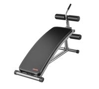 VEVOR Sit Up Bench, Curved Decline Ab Bench with Reverse Crunch Handle, with 6 Adjustable Height Setting, Heavy Duty Steel, 272 Kg Capacity for Home Gym Workouts, Strength Training, Full Body Muscles