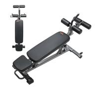VEVOR Sit Up Bench, Decline Ab Bench with Reverse Crunch Handle, with 4 Adjustable Height Settings, Heavy Duty Steel, 453 Kg Capacity, for Home Gym Workouts, Strength Training, Full Body Muscles