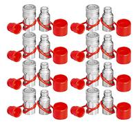 VEVOR Skid Steer Hydraulic Quick Connect 1/2" Body Hydraulic Coupler 1/2" NPT Hydraulic Coupling Quick Connect 8 Pairs Hydraulic Quick Coupler 27.6 MPa (ISO 16028) (8 Pairs)