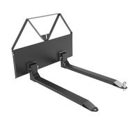 VEVOR Skid Steer Pallet Forks, 2600 lbs Rated Capacity, Pallet Fork Frame Attachment with 48-inch Blades, 1-7/8 inch Ball Hitch Receiver, Quick Tach Connection for Skid Steers, Tractors