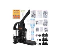 Vevor SL253258MM300D5JWV0 3-in-1 Button Maker Machine with Panda Magic Book, Black & Orange