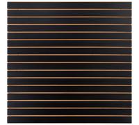 Vevor Slatwall Panels, 4 Ft X 2 Ft Black Garage Wall Panels 24"h X 48"l (Set Of 2 Panels), For Retail Store, Garage Wall