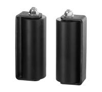 VEVOR Sliding Gate Kit, 6” Rolling Gate Hardware Kit C-Type Bracket, Heavy Duty Sliding Gate Rollers for Connect Tracks Door Frames,Sliding Gate Guide Roller for Sliding Gates and Rolling Door,Black