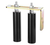 VEVOR Sliding Gate Kit, 6” Rolling Gate Hardware Kit with L-Bracket, Universal Adjustable Sliding Gate Rollers, Heavy Duty Black Sliding Gate Guide Ro