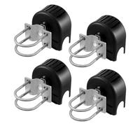 VEVOR Sliding Gate Kit, Rolling Gate Hardware Kit w/U-Shaped Wheel Groove for Cantilever Sliding Gates and Rolling Door, Sliding Gate Rollers 4 Track Wheels w/Cover, Heavy Duty Sliding Roller,Black