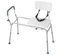 VEVOR Sliding Shower Chair, 400 lbs Capacity Tub Transfer Bench Bathtub
