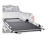VEVOR Sliding Truck Bed Organizer, 58 x 41-Inch Heavy Duty Truck Bed Storage Drawer with 1000 lbs Capacity, Features 6 Movable Rings for Securing, 2-Postion Slide Out Tray for Pickup Trucks, Black