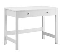 VEVOR Small Desk with Drawers, Kids Desk for Bedroom, Modern Simple Study Table for Drawing, Reading, Writing, Rectangle MDF Furniture Study Storage Table for Home, Office, White