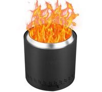 VEVOR Smokeless Fire Pit Stove Bonfire 40.1 cm Dia Wood Burning Stainless Steel