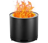 VEVOR Smokeless Fire Pit Stove Bonfire, H: 12.6 in x Dia: 15 in,Wood Burning Fireplaces with Removable Ash Pan, SUS430 Stainless Steel inner Portable Outdoor Firepit, Ideal for Outdoor Patio Camping