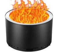 VEVOR Smokeless Fire Pit Stove Bonfire 28 in Dia Wood Burning Stainless Steel
