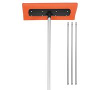 VEVOR Snow Roof Rake, 17.7 in Foam Blade, 7.3-18.4 ft Adjustable Roof Snow Scraper, Extension Tubes & Non-Slip Handle, Lightweight Snows Removal Tool for House Leaves Debris Clearing