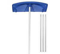VEVOR Snow Roof Rake, 24 in PP Plastic Blade, 3.8-18.2 ft Adjustable Roof Snow Scraper with Wheels, Anti-Slip Handle Snows Removal Tool, Lightweight House Rooftop Rake for Leaves Debris Removal