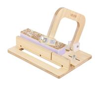 VEVOR Soap Cutter, 0-2 inch Adjustable Thickness, Wood Soap Slicer with Stainless Steel Adjustable Wire Tension, with Extra Wires, Multi Handmade Cutter for Candles, DIY Making Cutting Tool