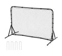 VEVOR Soccer Rebound Trainer, 6x4FT Iron Soccer Training Equipment, Sports Football Rebounder Wall, Double-Sided Rebounding Net, Easy Assembly, Perfect for Backyard Practicing, Solo Training, Passing