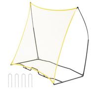 VEVOR Soccer Rebounder, Portable Soccer Trainer, 7x7FT Iron & Polyester Soccer Practice Equipment, Sports Football Rebounder Wall with Portable Bag, Perfect for Team Solo Training, Passing, Volley