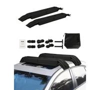 VEVOR Soft Roof Rack Pads, 31.5" Universal Car Roof Rack Pad, 176LBS Load Capacity Luggage Kayak Carrier with 4 Tie-Down Straps, 2 Quick Loop Straps & Storage Bag for SUP Canoe Snowboard Paddle Board