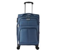 VEVOR Softside Expandable Luggage with Spinner Wheels, 20 inch / 50.8 cm Softside Carry on Luggage, Lightweight Checked Suitcase with Expandable Zippered Pocket and TSA Lock, Blue