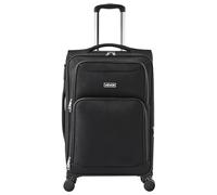 VEVOR Softside Expandable Luggage with Spinner Wheels, 24 inch / 61 cm Softside Checked Medium Luggage, Lightweight Checked Suitcase with Expandable Zippered Pocket and TSA Lock, Black
