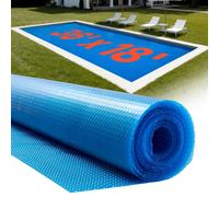 VEVOR Solar Pool Cover 36 x 18ft Pool Bubble Cover 8 Mil Pools Solar Blanket