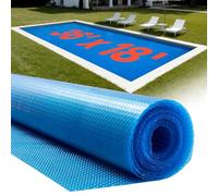 VEVOR Solar Pool Cover, 36x18ft Rectangle Pool Bubble Cover, 8Mil Pools | Solar Blanket with Bubble/PE Material, Daytime Heat Absorption, Nighttime Heat Retention, Heat Retaining Solars Covers, Blue