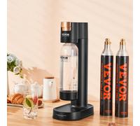 VEVOR Sparkling Water Maker, Soda Maker Machine for Home Carbonating, Soda Maker with BPA-free 1L PET Bottle, 2 CO2 Cylinders(Not Contain CO2 GAS), Compatible with Mainstream Screw-in 60L CO2 Cylinder