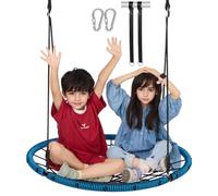 VEVOR Spider Web Saucer Swing, 40 Inch Round Swings for Kids Outdoor, 750lbs Weight Capacity Saucer Tree Swing, Stable Woven Rope Swing Seat with Tree