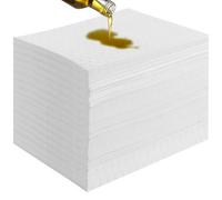 VEVOR Spill Absorbent Pads, Oil Absorbing Mat Absorbs up 20 Gal, 15" L x20" W Polypropylene Absorbent Pad for Oil Only, Oil Spill Mats Pack of 100