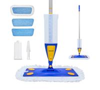 VEVOR Spray Mop Floor Mop with 3 Reusable Washable Mop Pads, Spray Mop with Refillable 800 ml Water Tank & Spray Function for Cleaning Tile Floors, Vinyl Floors, Wooden Floors