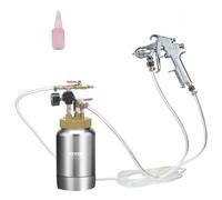 VEVOR Spray Paint Pressure Pot Tank, 2L/0.5gal Lightweight Air Paint Pressure Pot, 1.8mm Nozzle Spray Paint Gun 3m Hoses for Home Decoration Architect