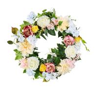 VEVOR Spring Wreath for Front Door 24 Inch - Large Artificial Flower Wreath with Hydrangea & Peony Year-Round All Season Outdoor Indoor Door Decor