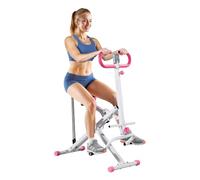 VEVOR Squat Machine, Deep Squat Rowing Machine for Home, Easy Setup & Foldable Exercise Equipment, Glute Trainer Machine with 3 High-Strength Resistance Bands, Glutes & Leg Home Workout Machine, White