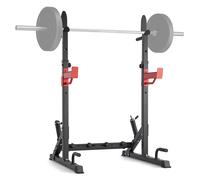 VEVOR Squat Stand Power Rack, Multi-Functional Barbell Rack with Hook, Weight Plate Storage Attachment, Adjustable Free Bench Press Stands, Max Load