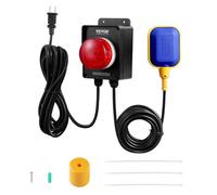 VEVOR SS-SWA01 Sump Indoor/Outdoor High Septic Tank Sensor, 16.4ft Level Float Switch,Loud Alarm & Large LED Indicator, for Sewage Pits, Submersible,Utility,Water Well Pumps, Black