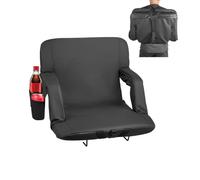 VEVOR Stadium Seat, 6 Adjustable Angle Bleacher Chair, 2.9'' Cushion Stadium Seat with Back Support and Armrest, Wide Bleacher Chair with Hook Pocket