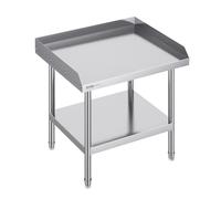 VEVOR Stainless Steel Equipment Grill Stand, 24 x 28 x 24 Inches Stainless Table, Grill Stand Table with Adjustable Storage Undershelf, Equipment Stand Grill Table for Hotel, Home, Restaurant Kitchen