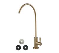 VEVOR Stainless Steel Faucet, Lead-Free Water Purifier Faucet, Filter Water Faucets With Solid Brass Valve, Anti-Rust & Durability Ro Water Faucets For Kitchen, Bar Counter, Cafe Shop, Brushed Gold