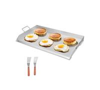 VEVOR Stainless Steel Griddle, 36x22 inch Universal Flat Top Rectangular Plate, Gas Grill Griddle for BBQ Grill, Teppanyaki, Portable Family Cookware with Handle, for Camping Tailgating Party