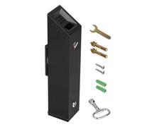 VEVOR Stainless Steel Outdoor Trash Can Wall Mounted Weatherproof Lockable Cuboid Trash Container Butt Receptacle for Garden Office Restaurant Ho