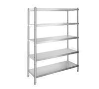 Vevor Stainless Steel Shelves 48X18.5 Inch 5 Tier Adjustable Shelf Storage Unit Stainless Steel Rack Shelving Heavy Duty