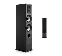 VEVOR Stand Speaker, 3-Way Dual Tone Tower Speaker 133.3 mm 145 W Point, MDF Housing, Frequency Response from 70 Hz to 20 KHz, for Home Audio, Separately