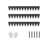 VEVOR Steel Landscape Edging, 3 Packs 40 x 6 in Rust-Resistant Metal Landscape Edging, Bendable Garden Edging Border, Heavy Duty Lawn Edging, Easy-to-Install, Flower Bed Yard Pathway Divider Black