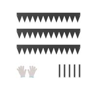 VEVOR Steel Landscape Edging, 3 Packs 40 x 6 in Rust-Resistant Metal Landscape Edging, Bendable Garden Edging Border, Heavy Duty Lawn Edging, Easy-to-