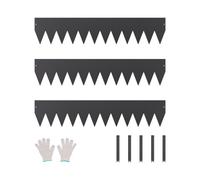 VEVOR Steel Landscape Edging, 3 Packs 40 x 8 in Rust-Resistant Metal Landscape Edging, Bendable Garden Edging Border, Heavy Duty Lawn Edging, Easy-to-