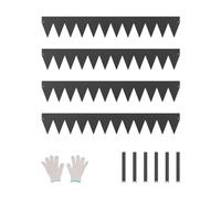 VEVOR Steel Landscape Edging, 4 Packs 40 x 6 in Rust-Resistant Metal Landscape Edging, Bendable Garden Edging Border, Heavy Duty Lawn Edging, Easy-to-