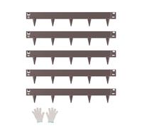 VEVOR Steel Landscape Edging 5 Packs 39 x 3in Rust-Resistant for Yard Brown