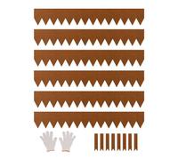 VEVOR Steel Landscape Edging, 6 Packs 40 x 6 in Weather-Resistant & Pre-Rust Metal Landscape Edging, Bendable Garden Edging Border, Heavy Duty Lawn Edging, Flower Bed Yard Pathway Divider