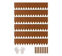 VEVOR Steel Landscape Edging, 6 Packs 40 x 8 in Weather-Resistant & Pre-Rust Metal Landscape Edging, Bendable Garden Edging Border, Lawn Edging for Flower Bed Yard Pathway Divider